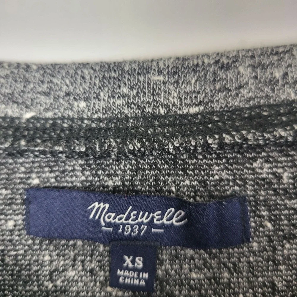 Madewell Midi Dress XS Womens Grey Short Sleeve Crew Neck Pockets Pullover - Picture 8 of 11